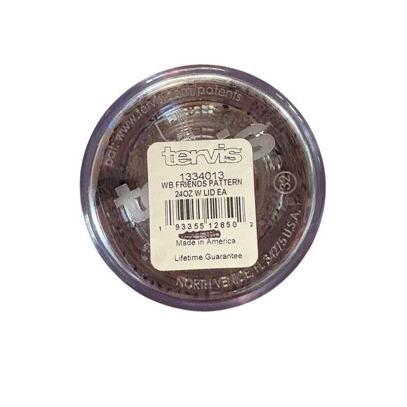 Friends Tervis 24 oz Tumbler w/ Black Lid EUC Sticker Attached - Picture 8 of 9